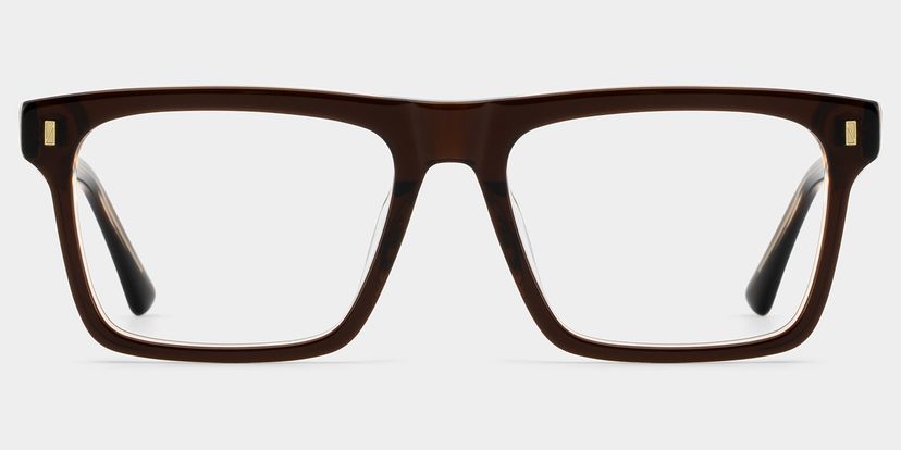 Henry Brown Rectangle Glasses