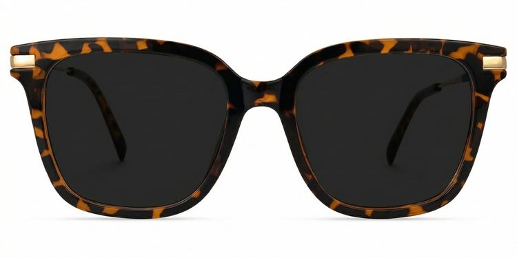 Jacqui Tortoise Rectangle Sunglasses