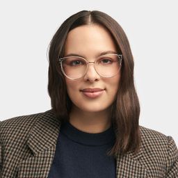 Estrada Black-Clear Cat eye Glasses0