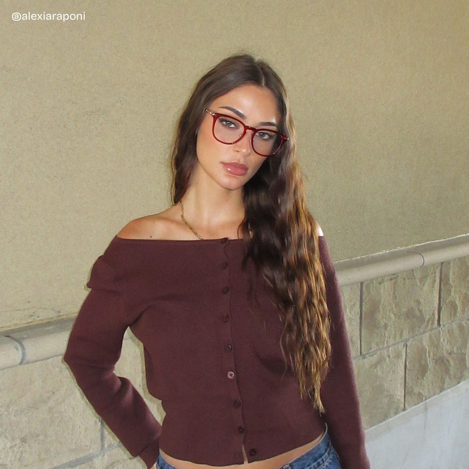 Laura Red Frame Glasses with Square Frame Online | ZEELOOL6