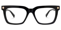 Rodriguez Black Rectangle Glasses0