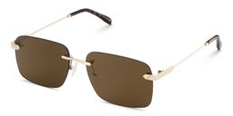 Rey Gold Rectangle Sunglasses2