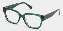Blake Green Square Glasses4
