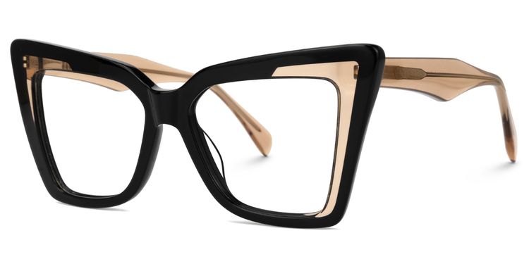 Brooklyn Black Cat eye Glasses