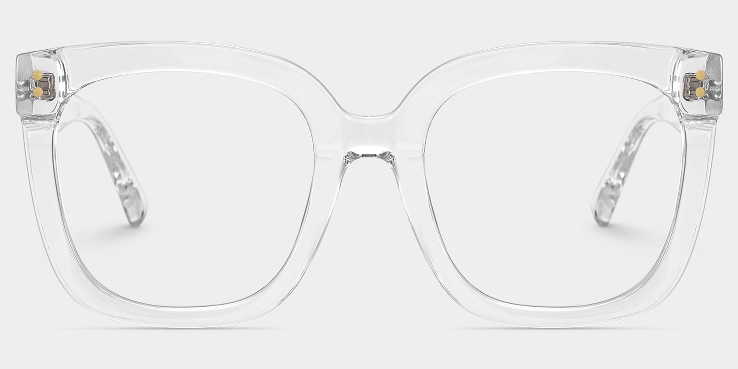 Ebony Square Clear Frame Glasses for Women | ZEELOOL2