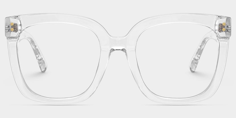 Ebony Clear Square Glasses
