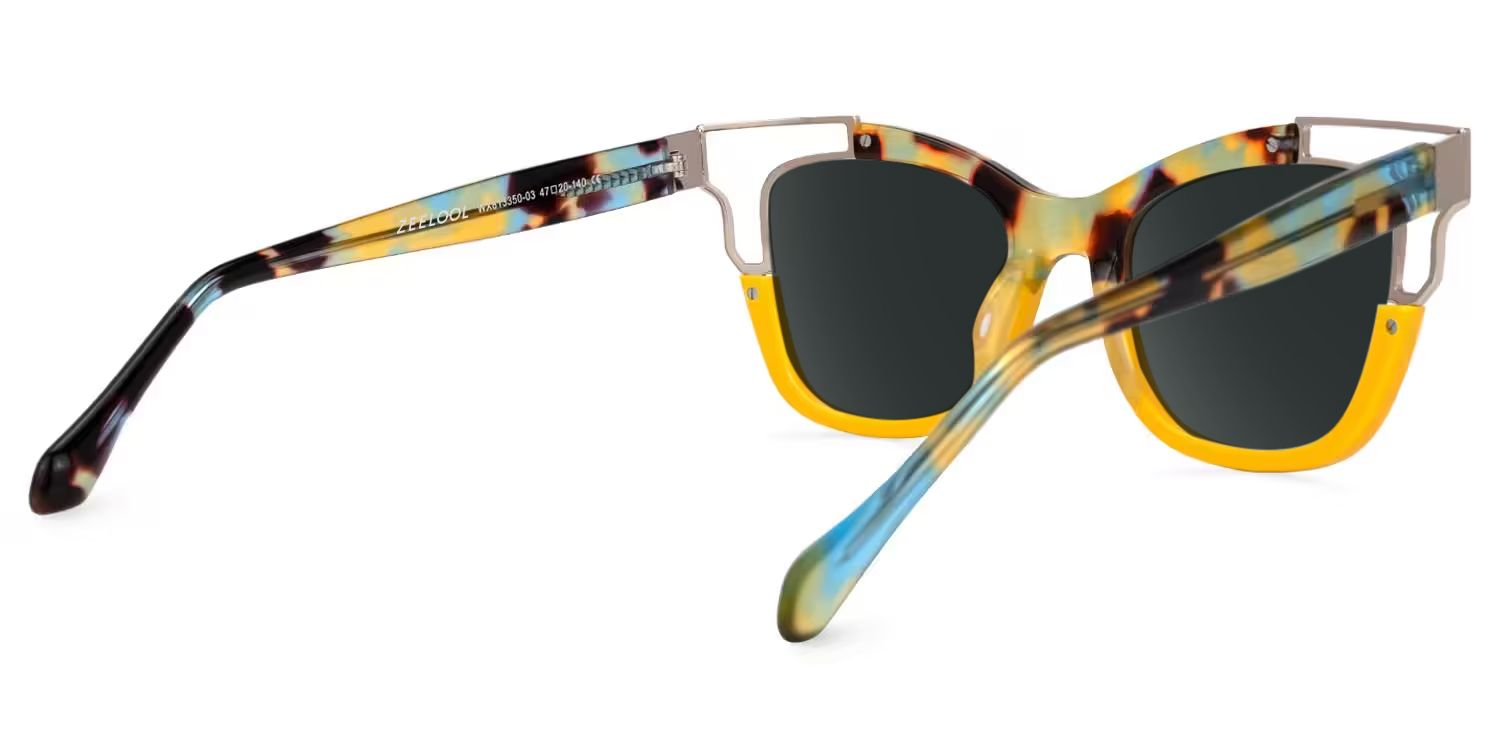 Rhoden Cat Eye Style Yellow Frame Sunglasses | ZEELOOL3