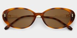 Blaire Tortoise Oval Sunglasses1