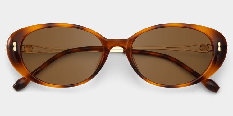Blaire Tortoise Oval Sunglasses