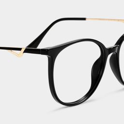 Chanty Black Round Glasses4