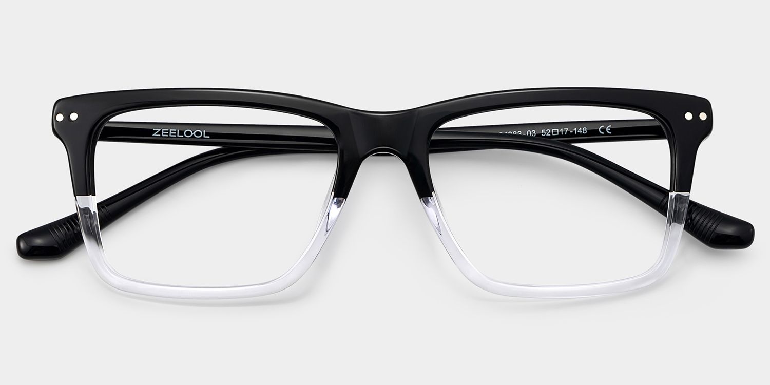 Harper Two-tone Frame Prescription Glasses with Rectangle Shape | ZEELOOL2