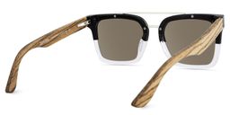 Pascal Black Clear Aviator Sunglasses4