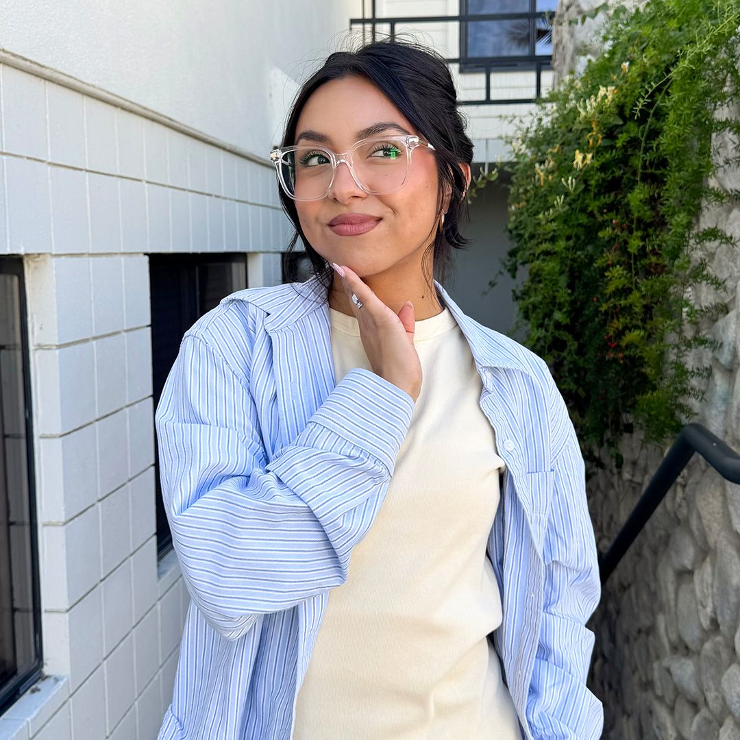 Jacqui Square Clear Frame Glasses for Women and Men | ZEELOOL0