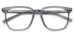 Eliza Grey Square Glasses2