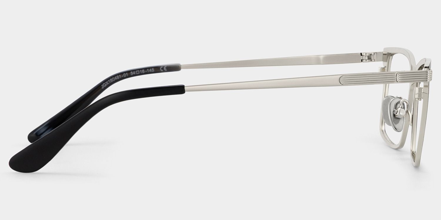 Alexander Black Thin Rectangle Glasses for Men | ZEELOOL4