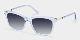 Eliot Clear Blue Rectangle Sunglasses2