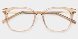 Vilmarie Beige Square Glasses2