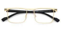 Violet Gold Browline Glasses2