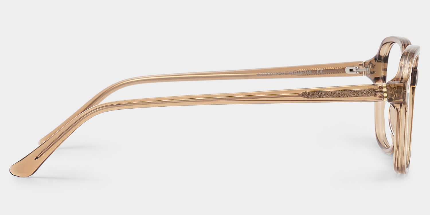 Clementine Light Brown Square Glasses for Women | ZEELOOL4