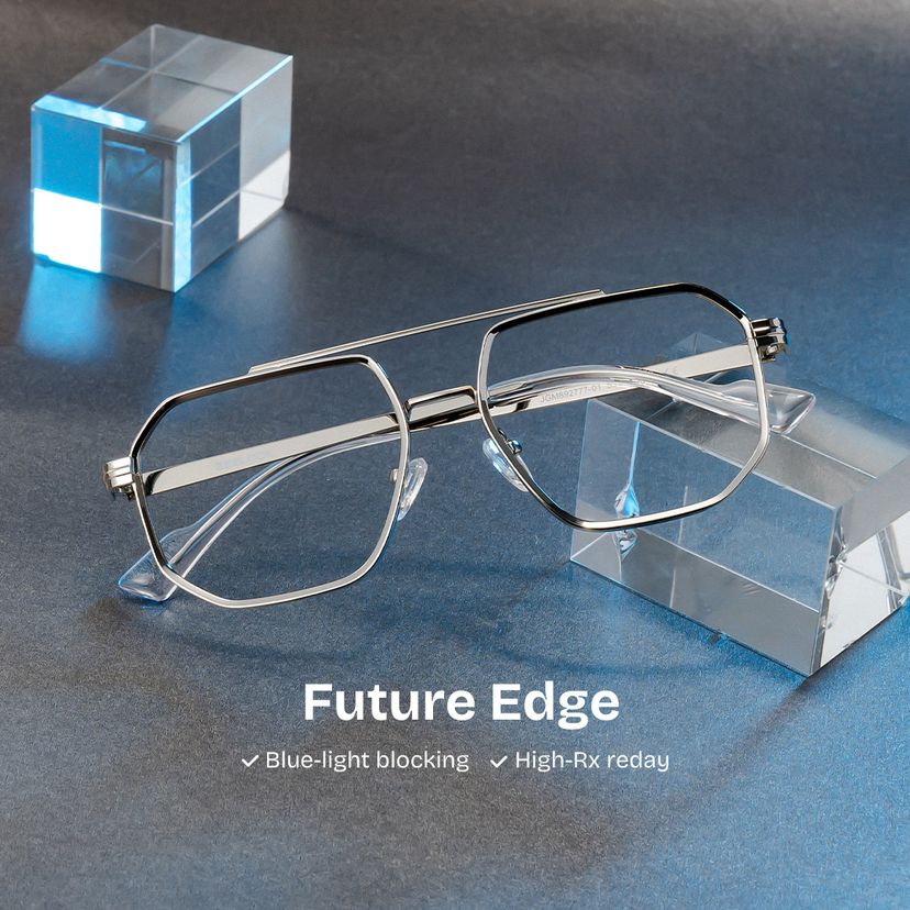 Autumn Silver Aviator Glasses