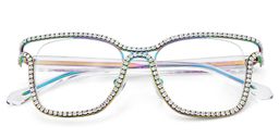 Shine Iridescent Square Glasses3