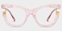 Pearl Pink Cat eye Glasses2