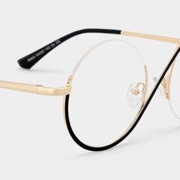 Flozif Black Round Glasses6