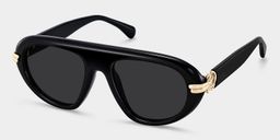 Aveline Black Aviator Sunglasses2