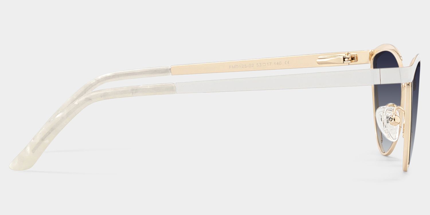 Sydney White Cat Eye Sunglasses to Frame Your Face | ZEELOOL3