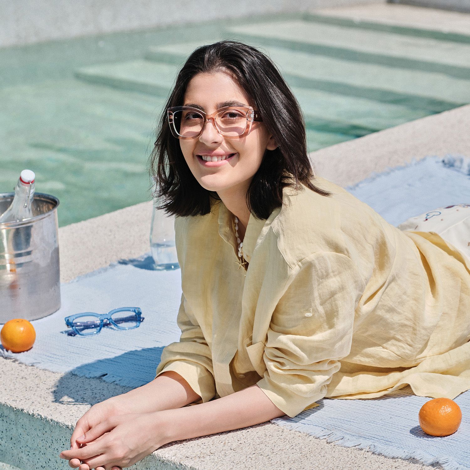 Rosie Thick Brown and Clear Butterfly Frames Glasses | ZEELOOL6
