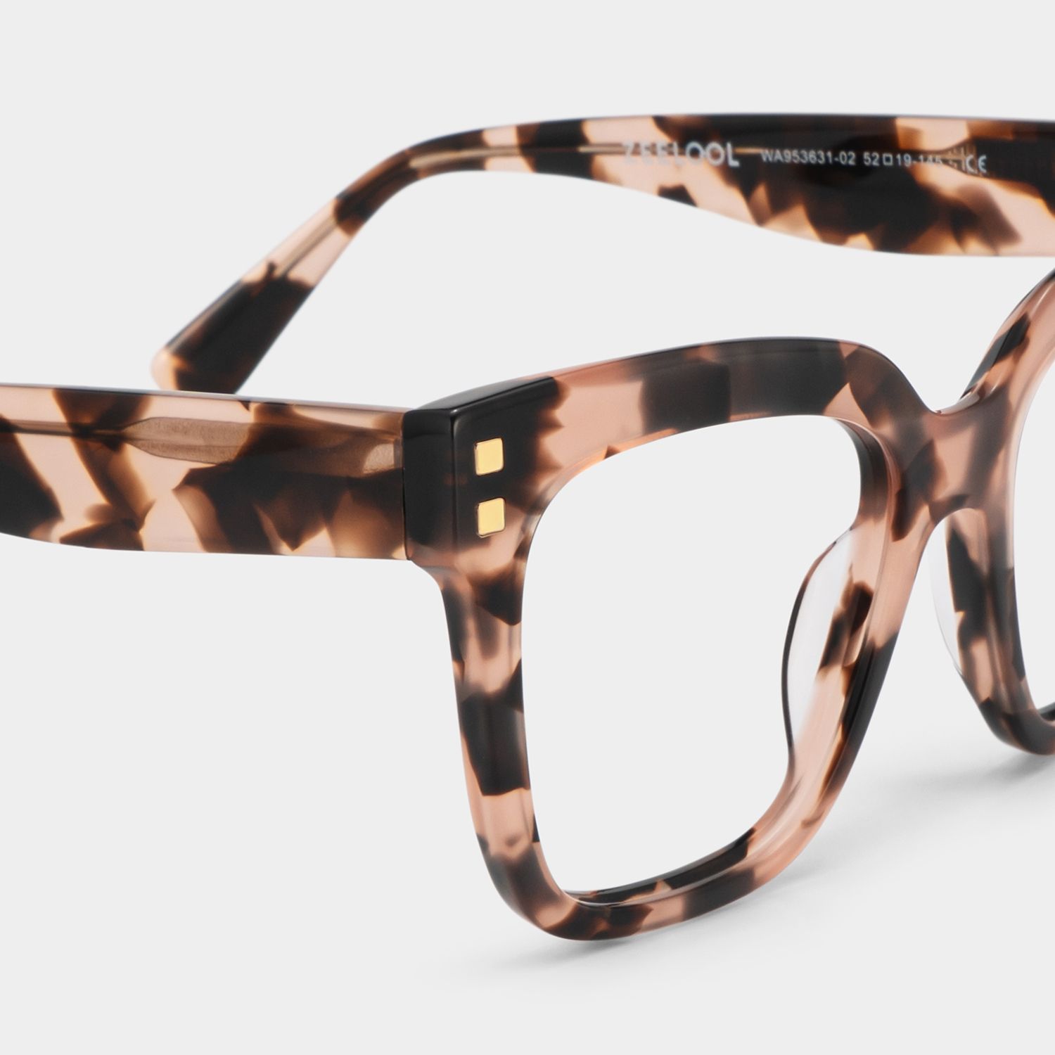 Minguela Square Cheetah Print Tortoise Glasses for Women | ZEELOOL6