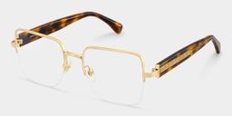 Lauren Gold Tortoise Square Glasses2