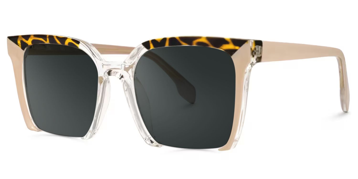 Misty Square Style Pink Frame Sunglasses | ZEELOOL1