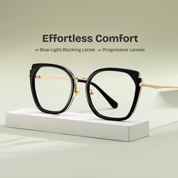 Murcia Black Square Glasses0