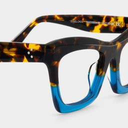 Benitez Blue Rectangle Glasses6