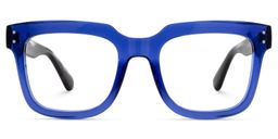 Liizbeett Blue Square Glasses2