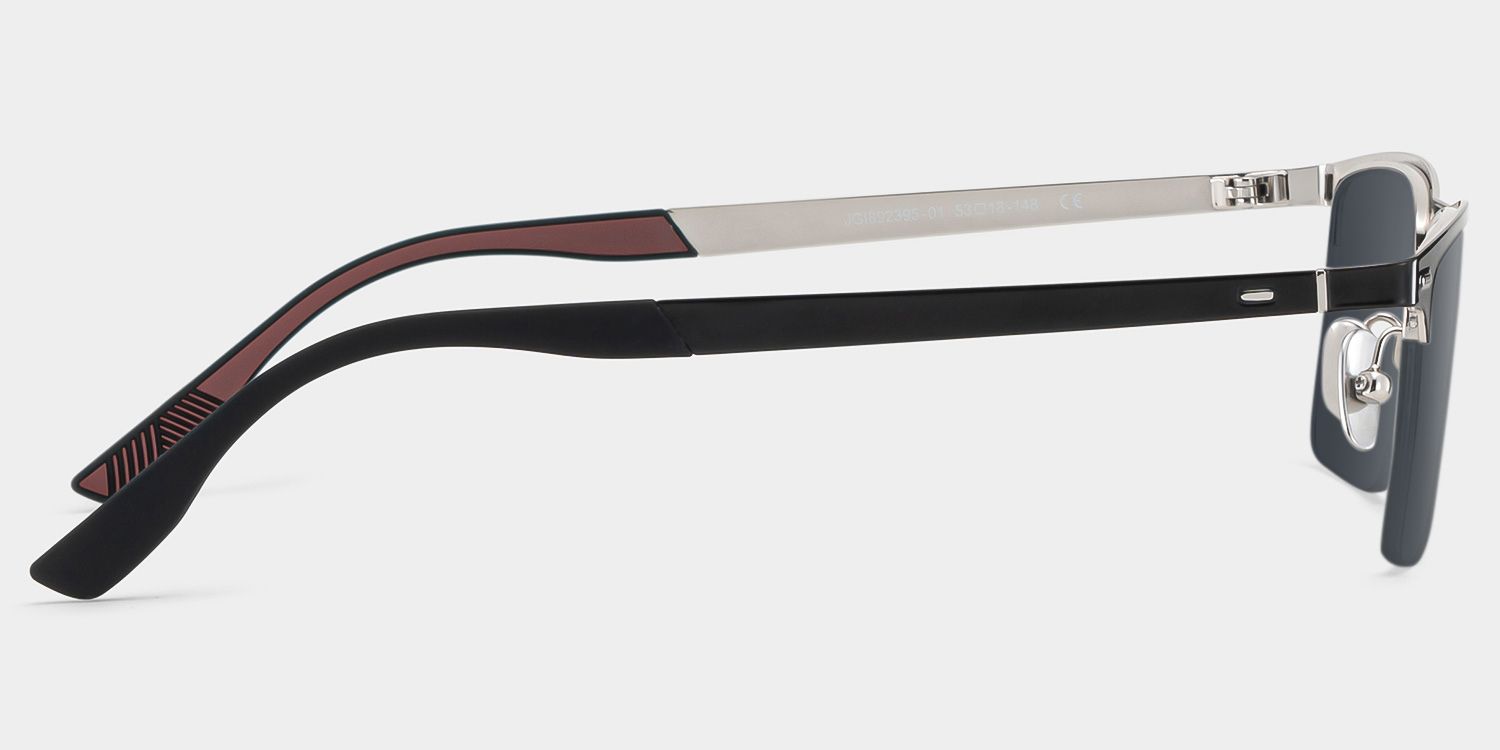 Brock Titanium Black Frame Sunglasses | ZEELOOL3