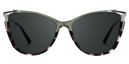 Yomary Two-Tone Cat eye Sunglasses0