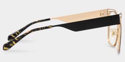 Dacarine Black Gold Square Glasses3