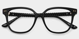 Clara Black Cat eye Glasses2