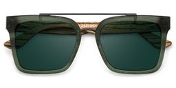 Pascal Green Aviator Sunglasses1