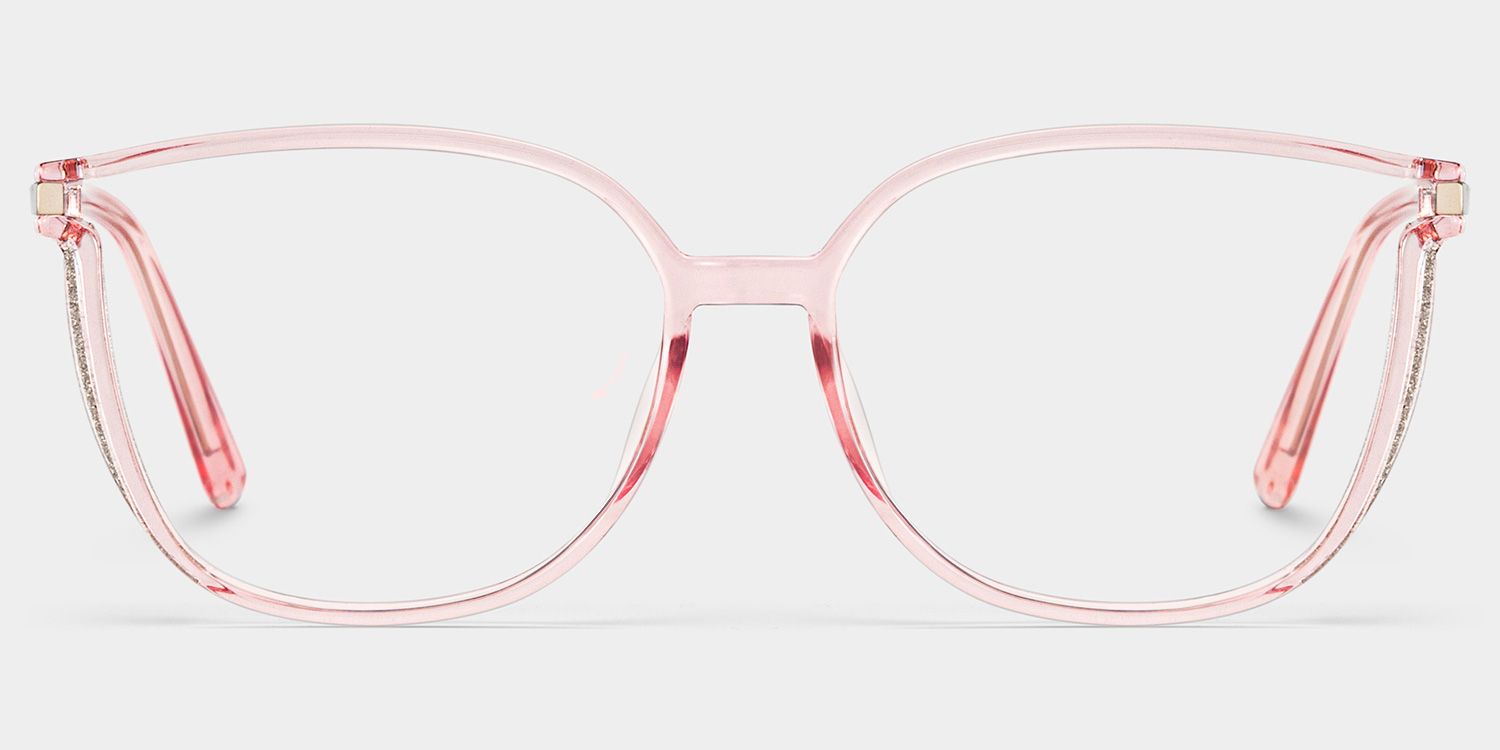 Rodz Light Pink Square Frame Glasses for Women | ZEELOOL0