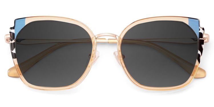 Murcia Beige Square Sunglasses