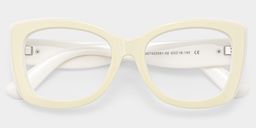 Rosie Cream White Butterfly Glasses2
