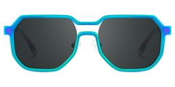 Hype Iridescent Geometric Sunglasses1