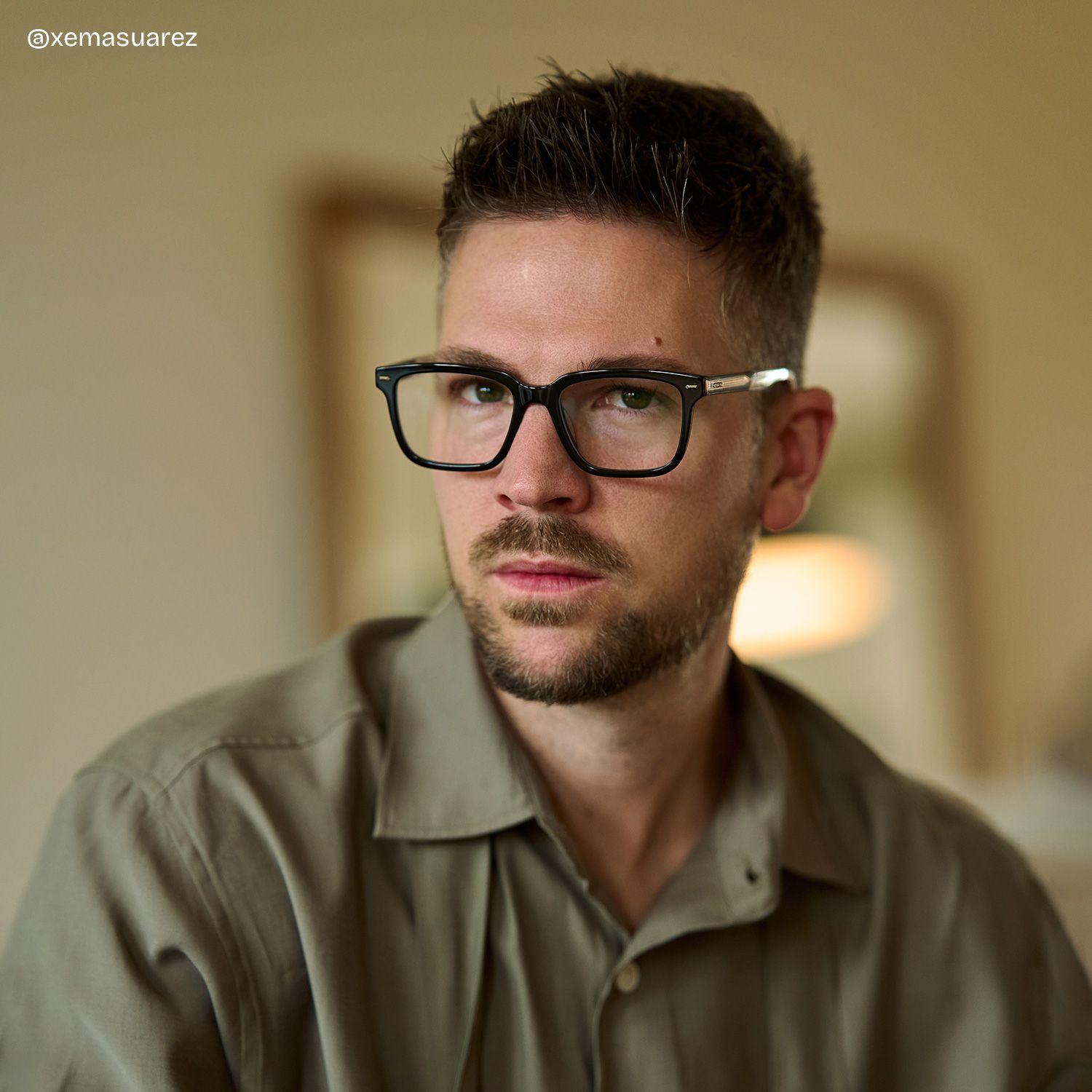George Black Rectangle Eyeglass Frames for Men | ZEELOOL6