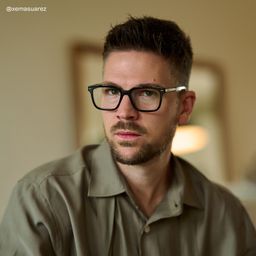 George Black Rectangle Glasses6
