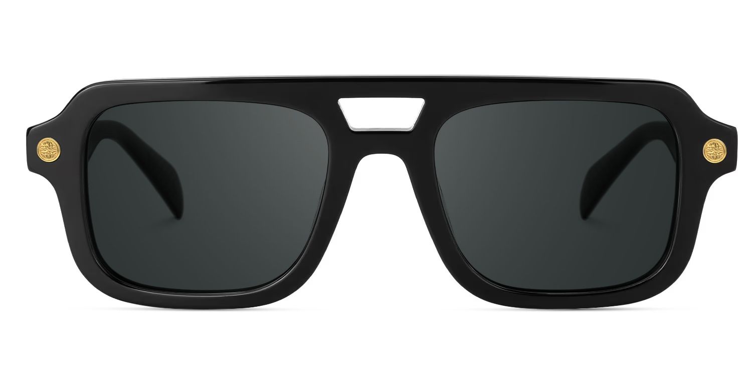 Ismail Aviator Black Sunglasses for Women & Men | ZEELOOL0