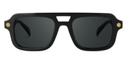 Ismail Black Aviator Sunglasses0