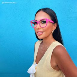 Blaise Pink Green Butterfly Glasses11